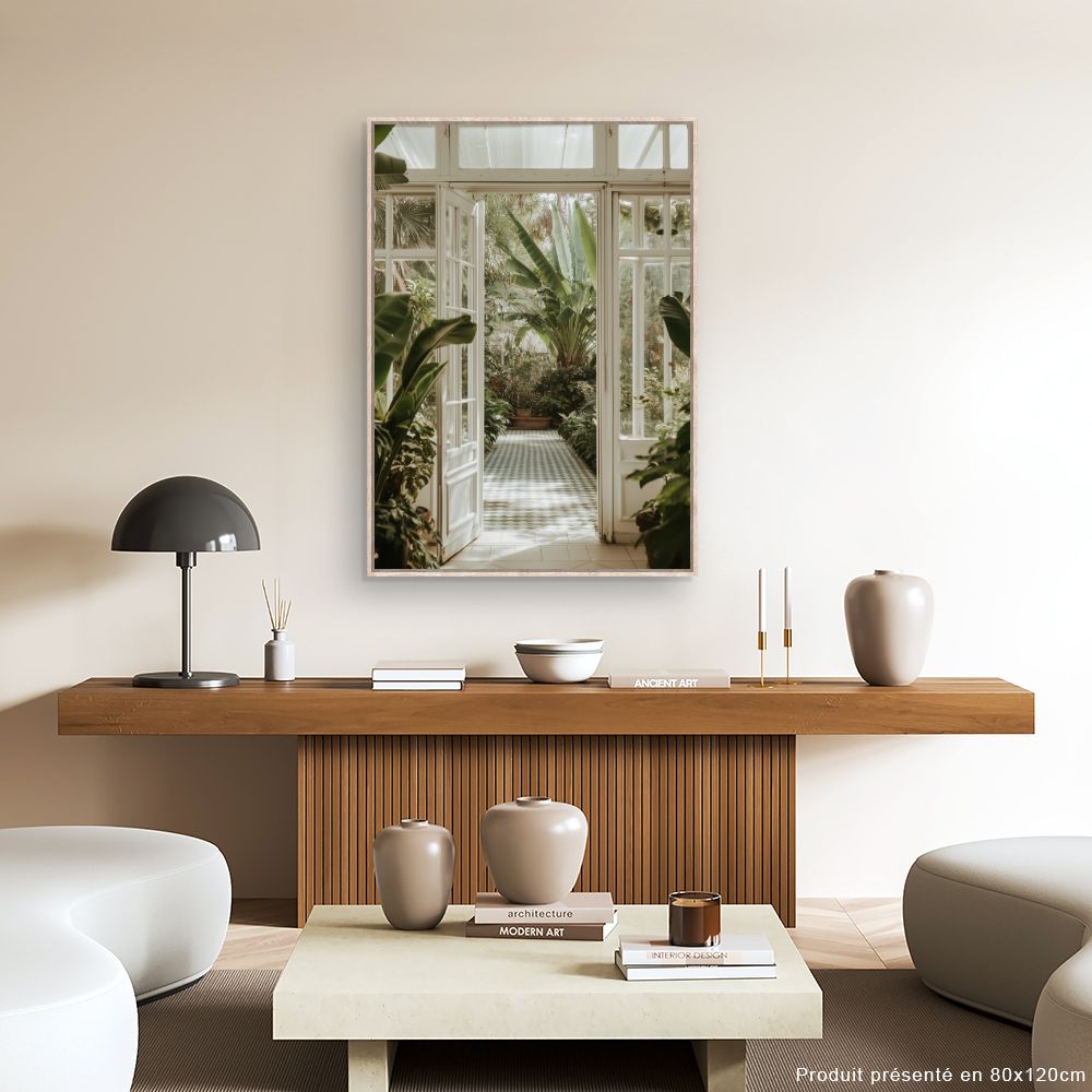 Toile "Jardin exotique luxuriant"