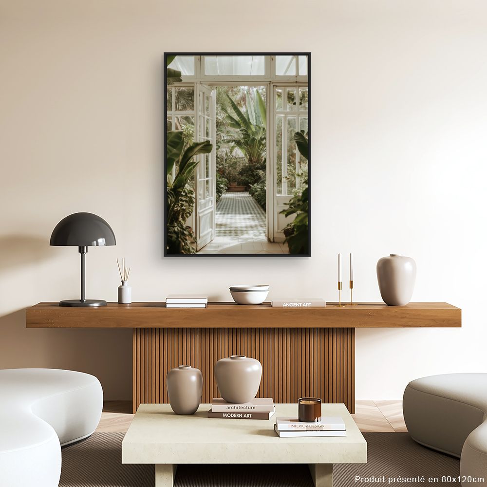Toile "Jardin exotique luxuriant"