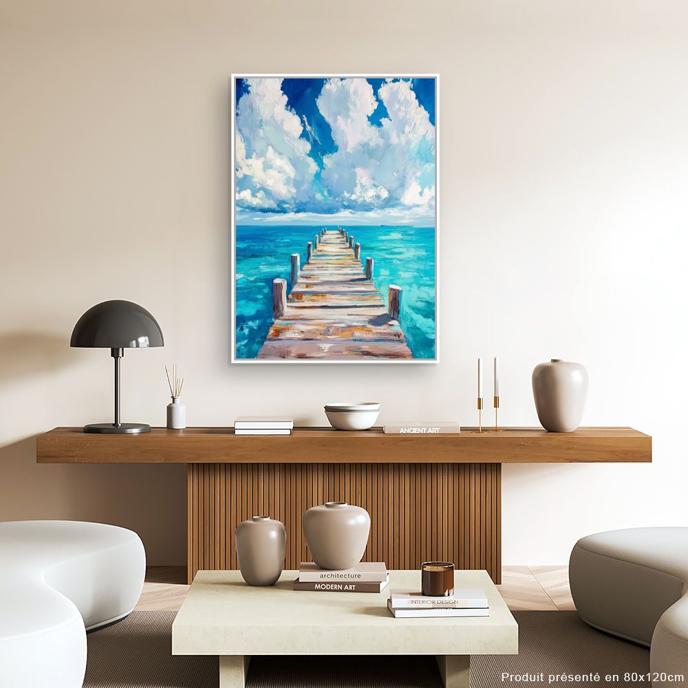 Toile "Pont vers l'horizon"