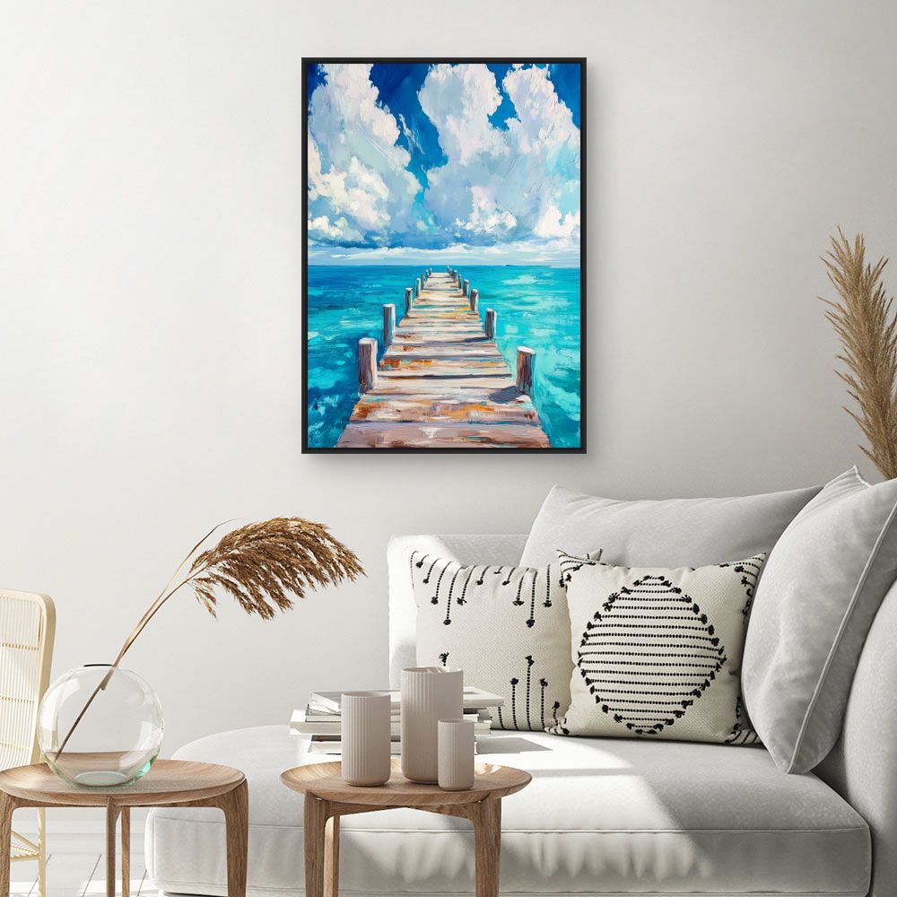 Toile "Pont vers l'horizon"