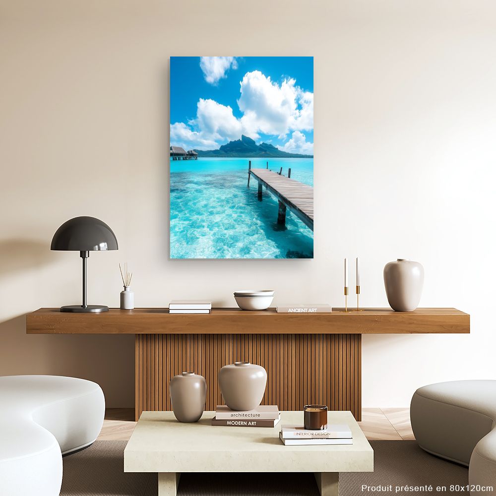 Toile "Lagons paradisiaques"