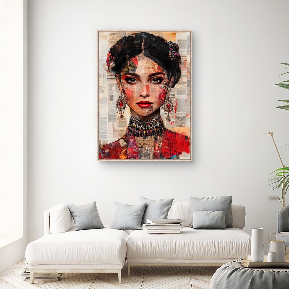 Toile "Portrait artistique fascinant"