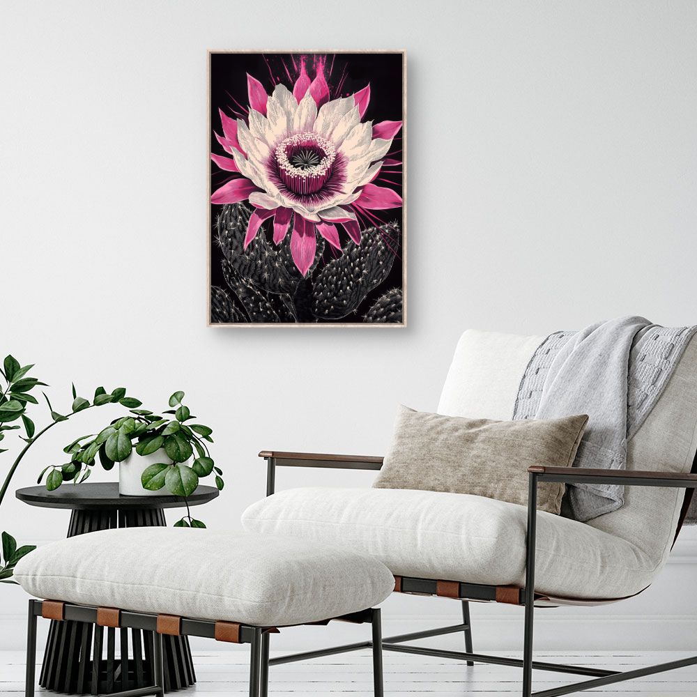 Toile "Fleur éclatante"
