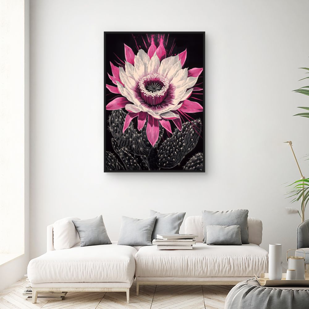 Toile "Fleur éclatante"