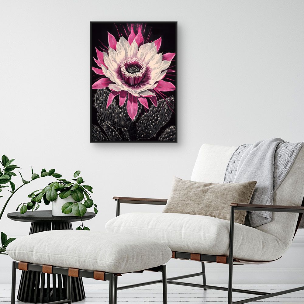 Toile "Fleur éclatante"
