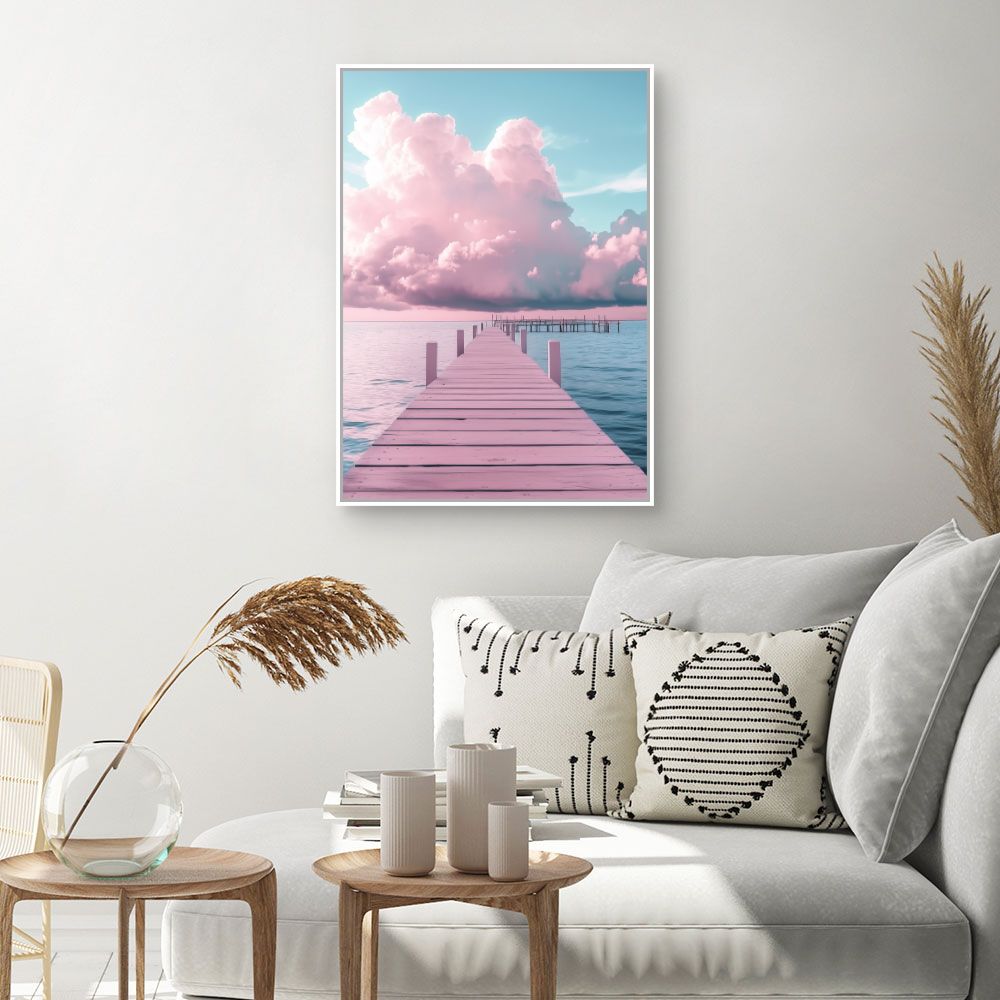 Toile "Ponton serein"