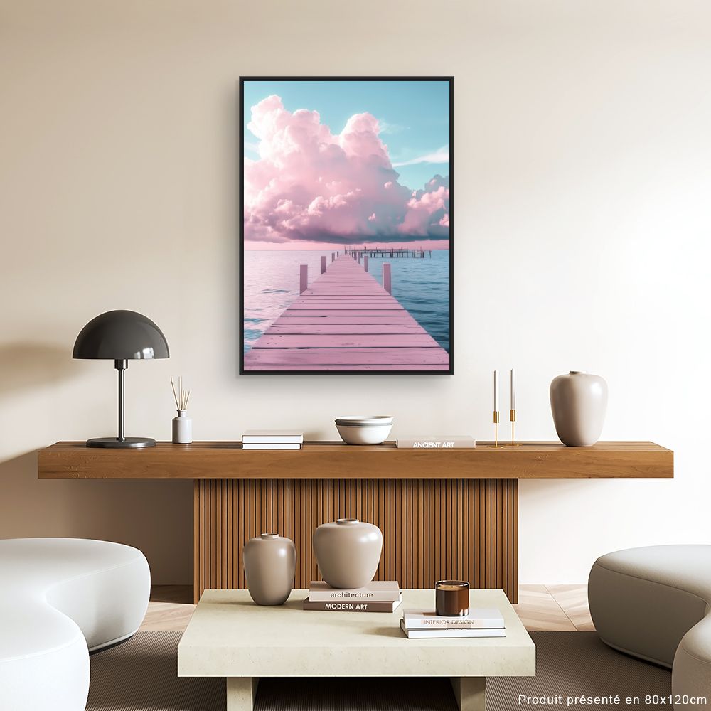 Toile "Ponton serein"