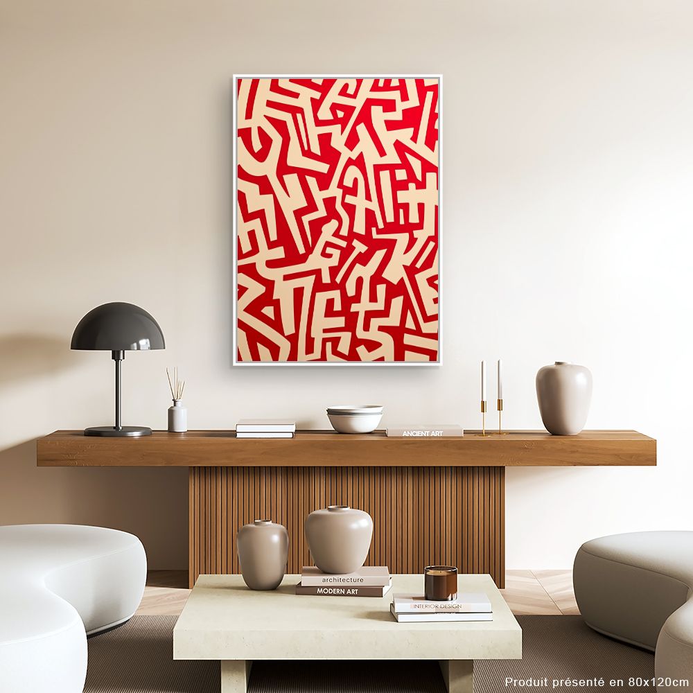 Toile "Graffiti abstrait captivant"