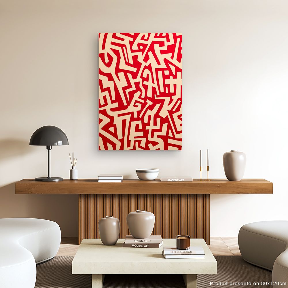 Toile "Graffiti abstrait captivant"