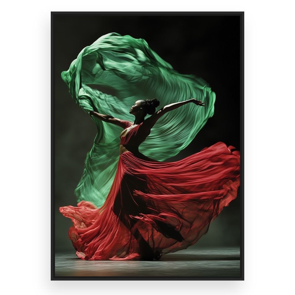 Toile Danse gracieuse – toile cadre noir (slide 3)
