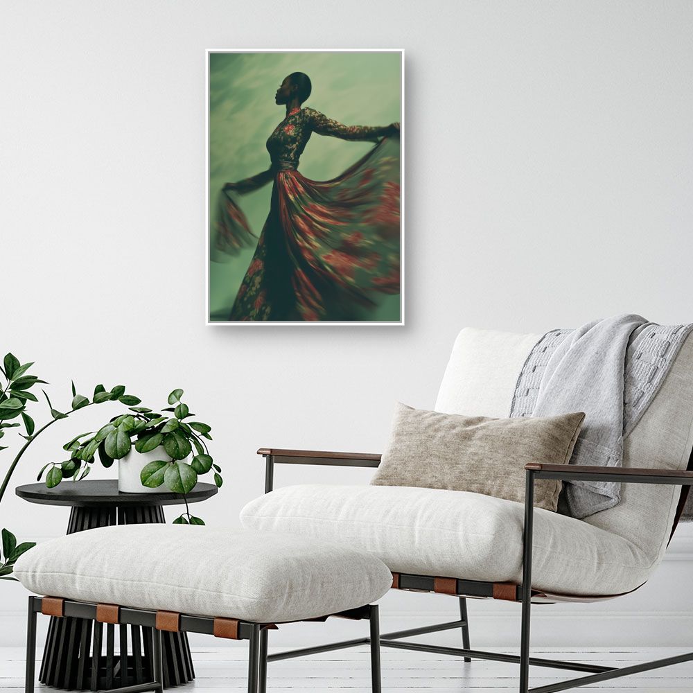 Toile "Danse florale"