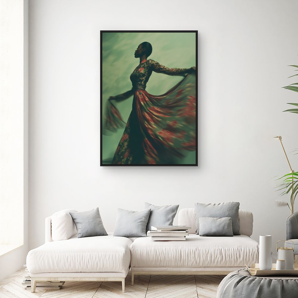 Toile "Danse florale"