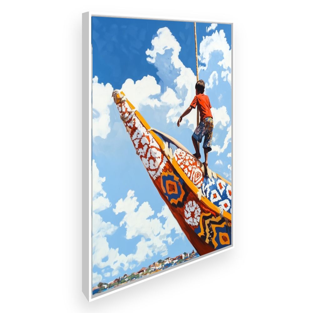 Toile Enfance joyeuse – toile cadre blanc (slide 2)