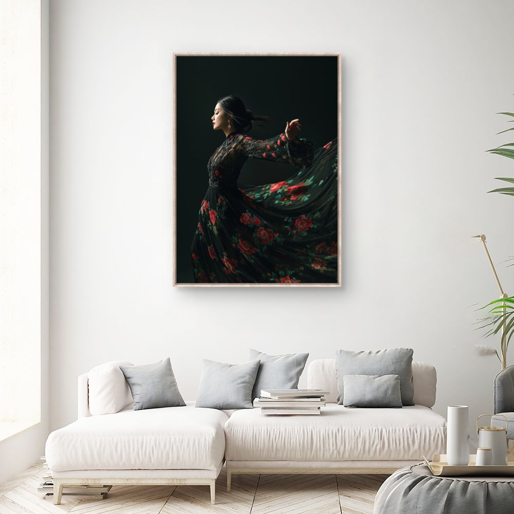 Toile "Élégance florale"