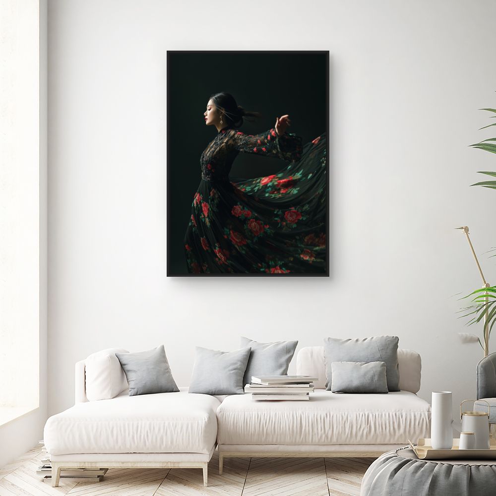 Toile "Élégance florale"