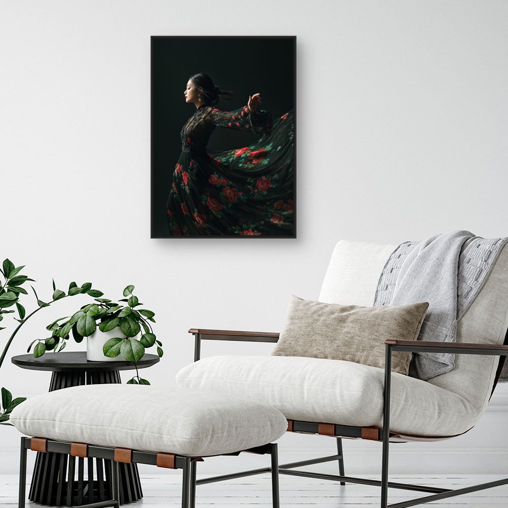 Toile "Élégance florale"