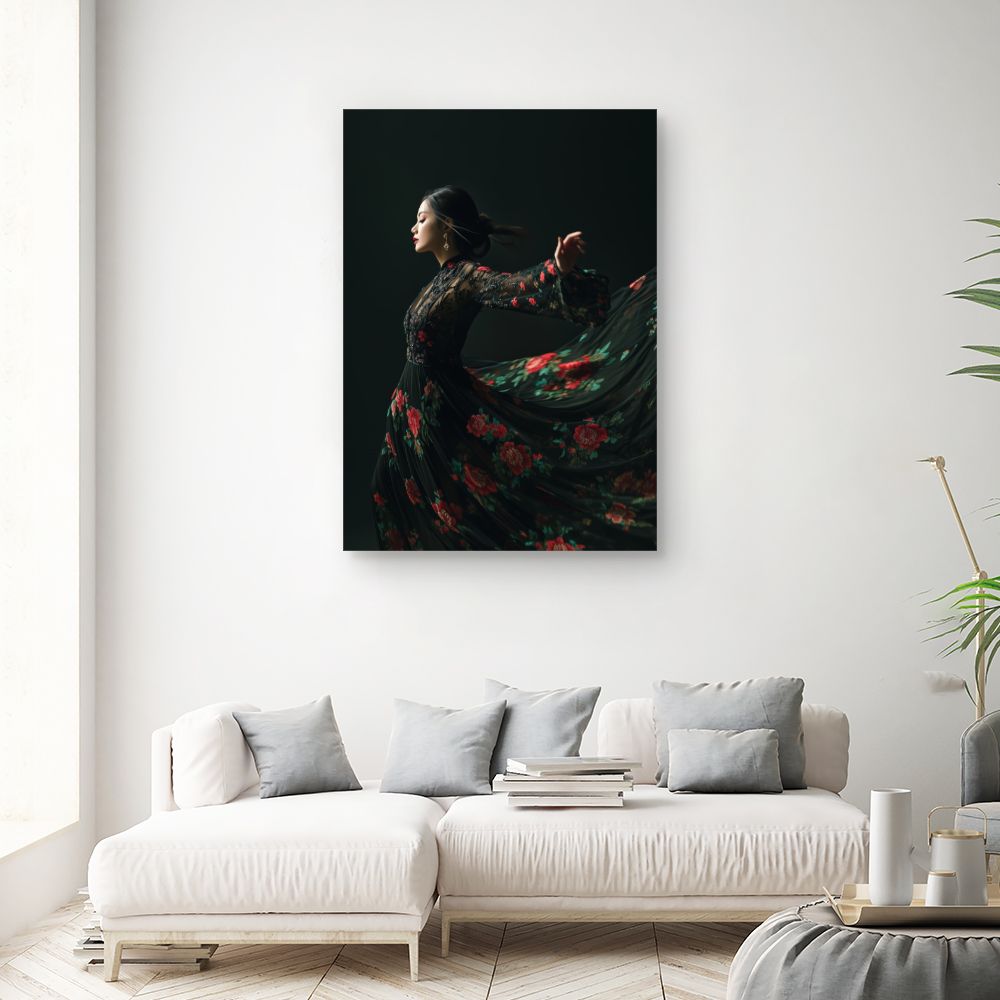 Toile "Élégance florale"