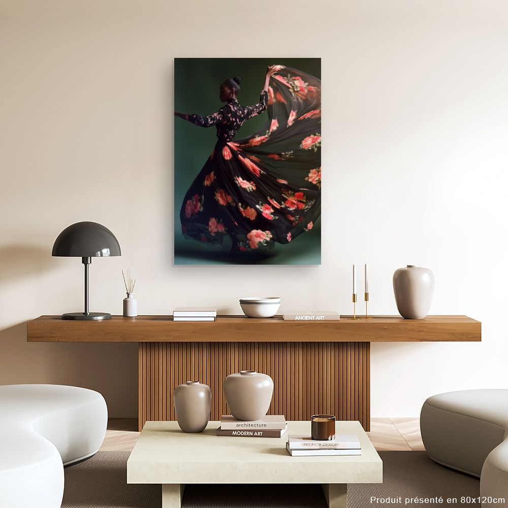 Toile "Danse florale"