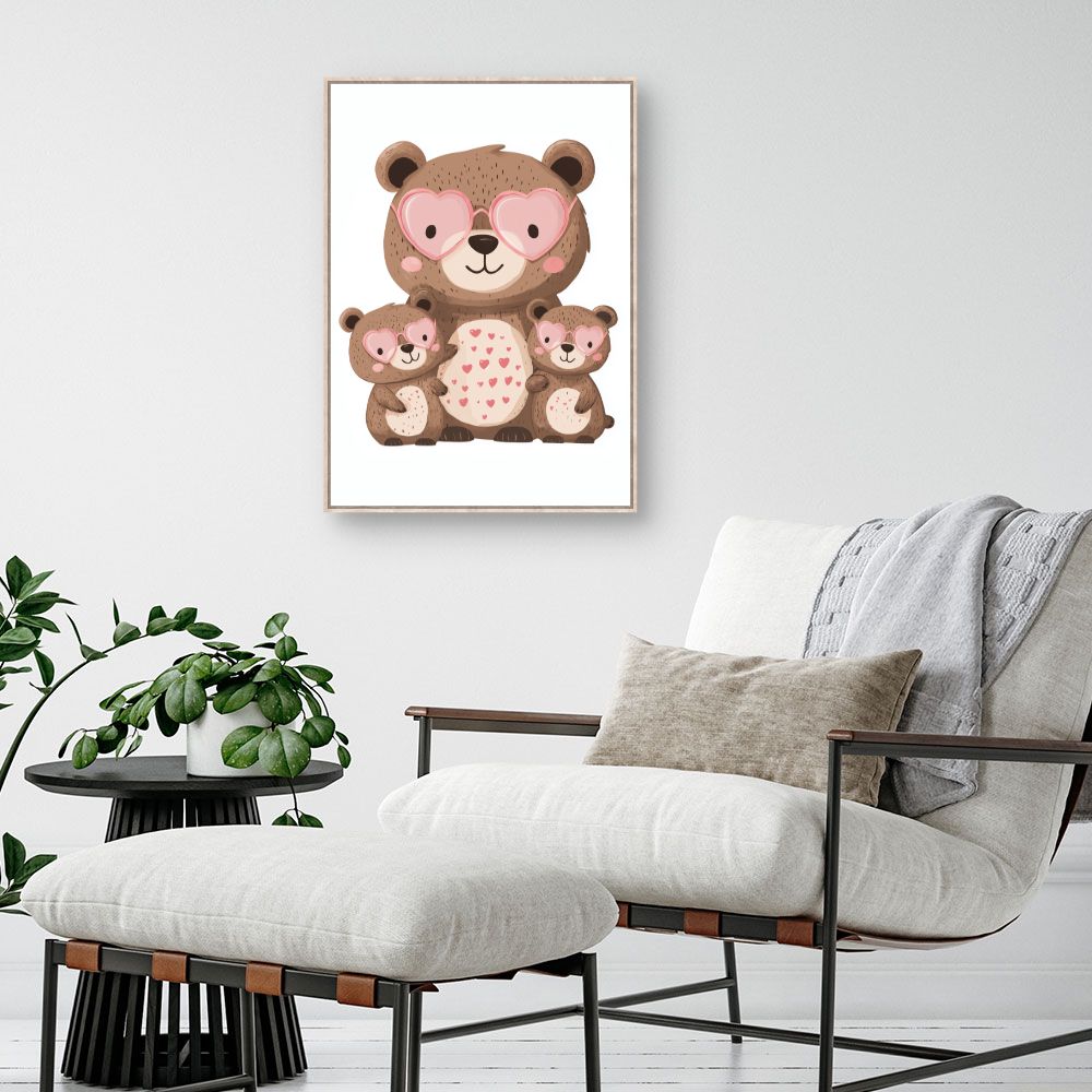 Tableau 'Oursons adorables'