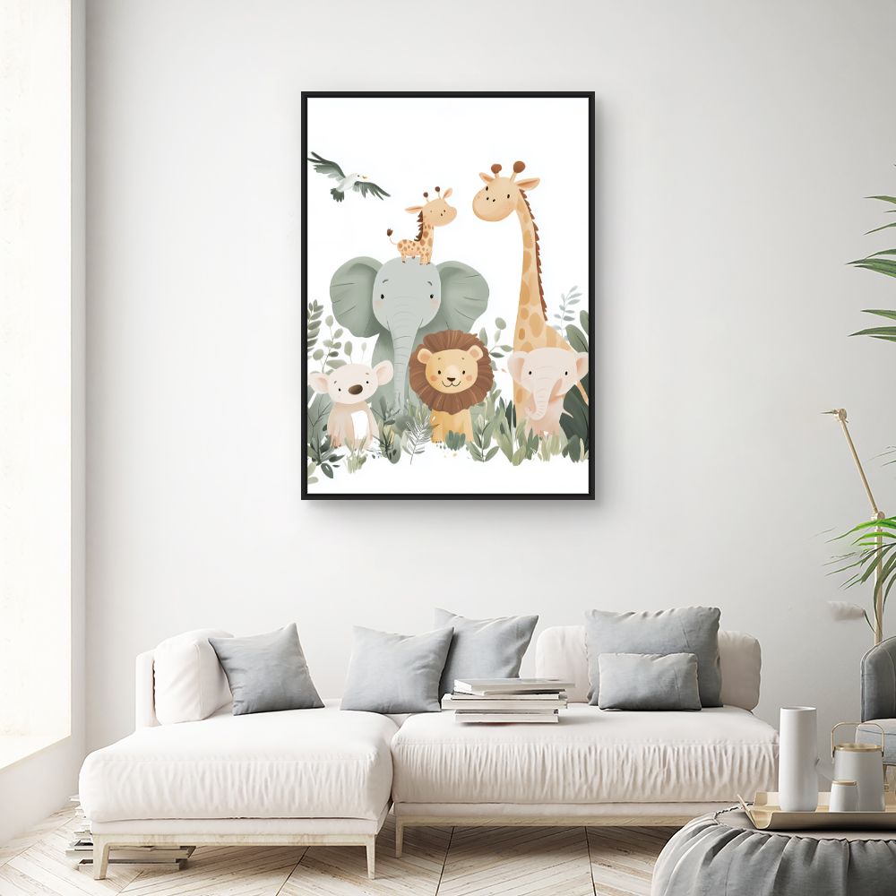 Tableau 'Animaux adorables'