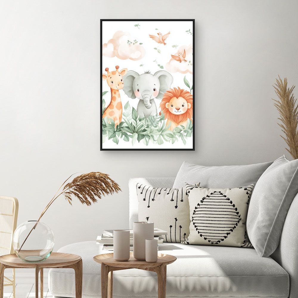 Tableau 'Animaux adorables'