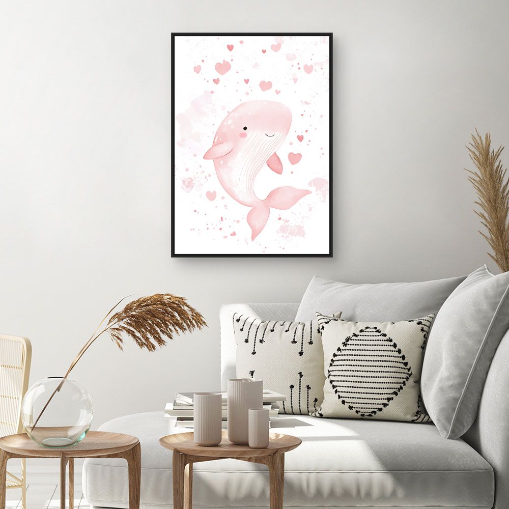 Tableau 'Baleine joyeuse'