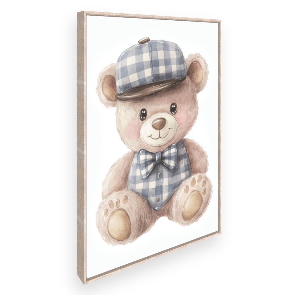 Tableau imprimé pour enfants 'Ours en peluche'