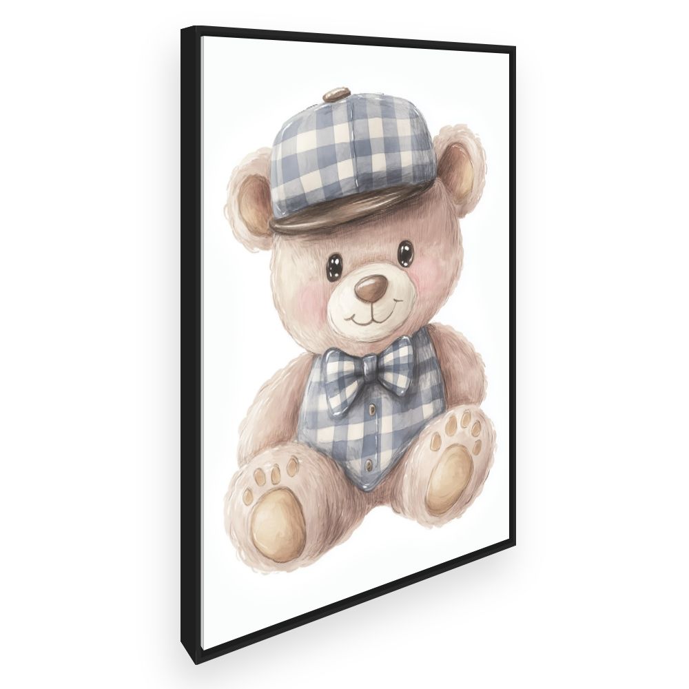 Tableau imprimé pour enfants 'Ours en peluche'