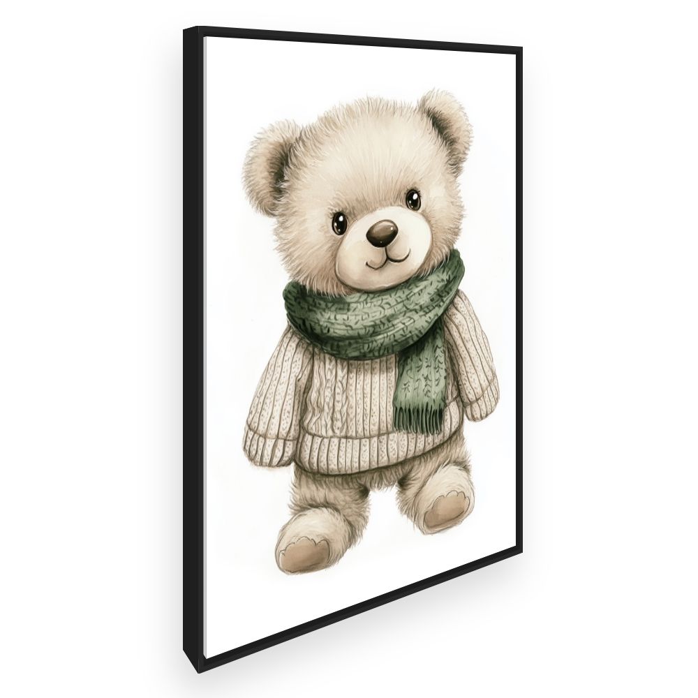 Tableau imprimé pour enfants 'Ourson douillet'