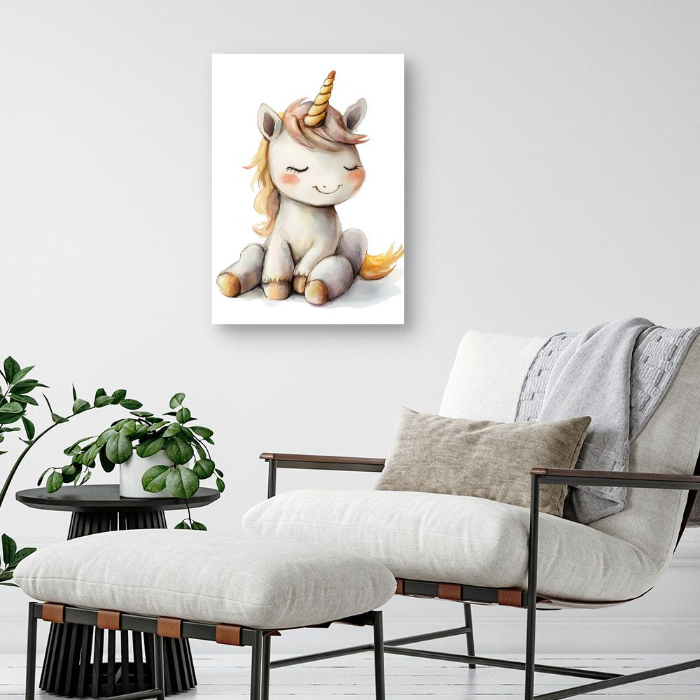 Tableau 'Licorne adorable'