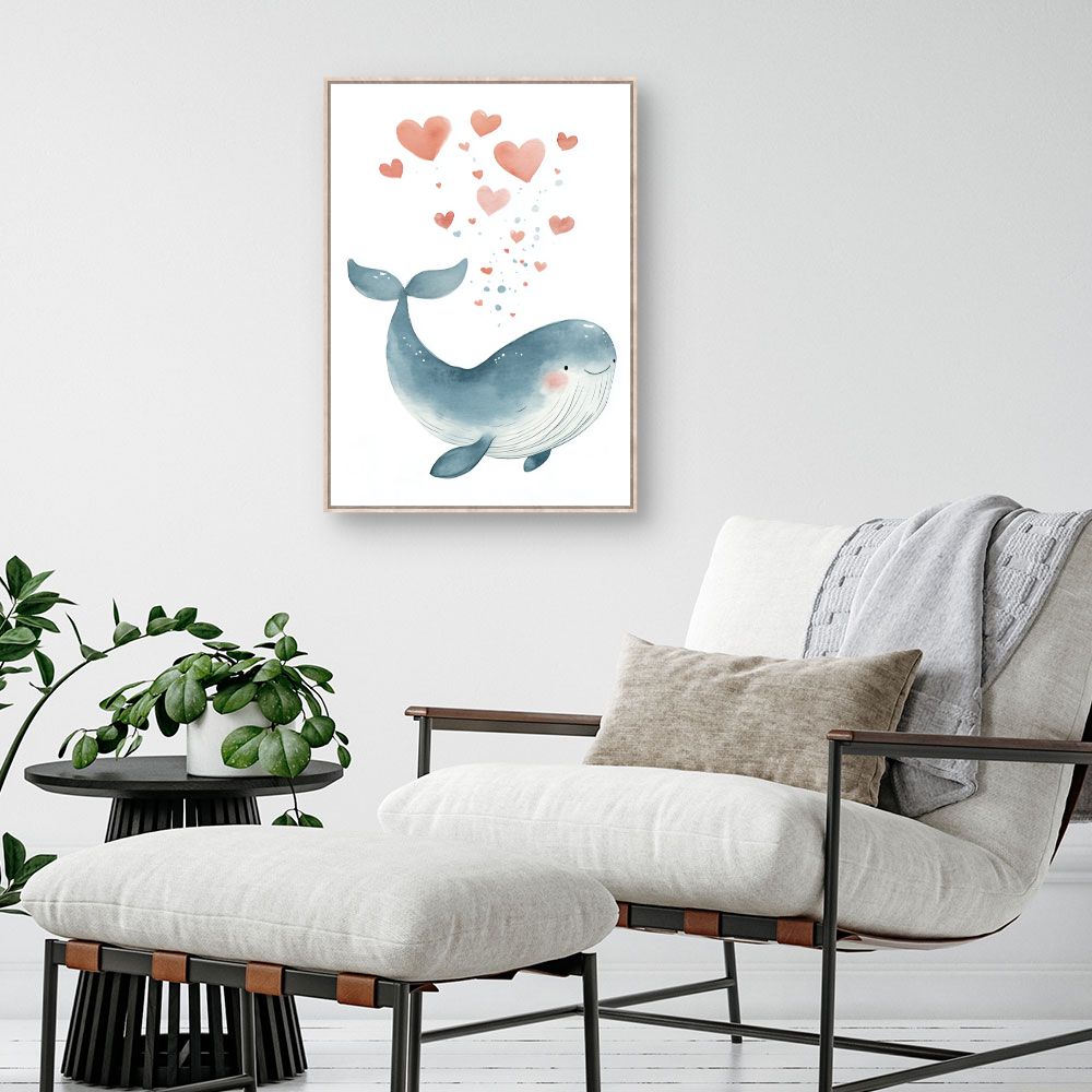 Tableau 'Baleine joueuse'