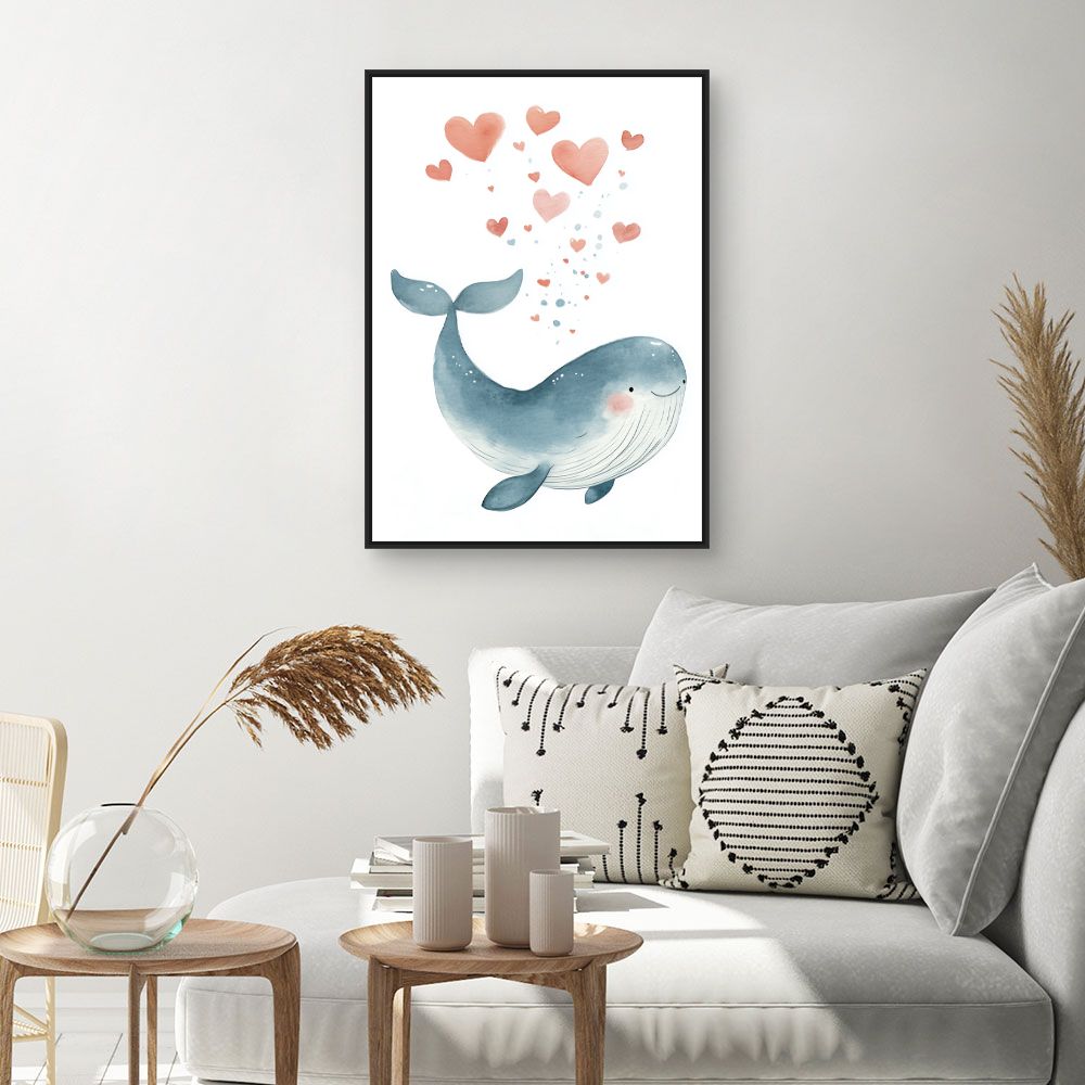 Tableau 'Baleine joueuse'