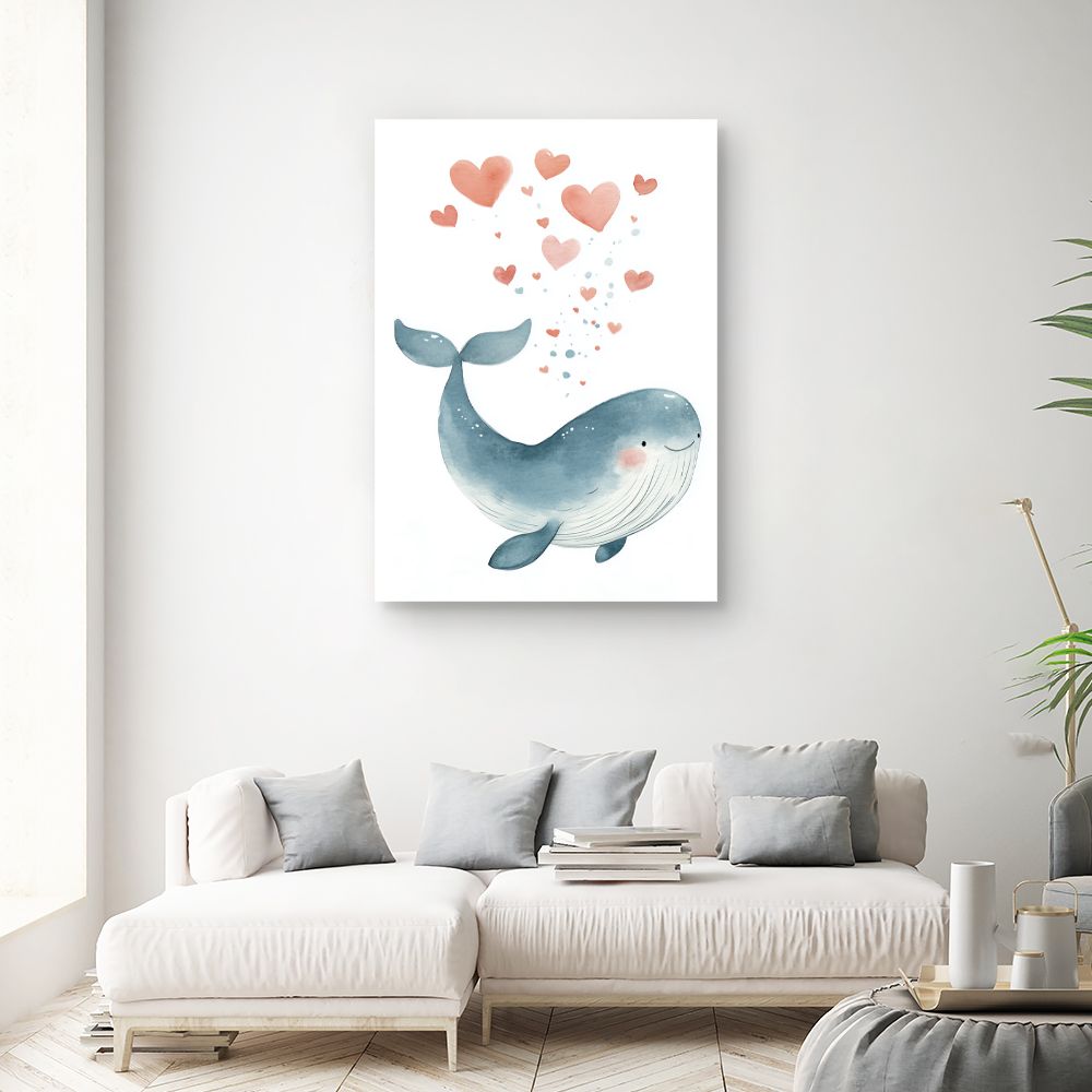Tableau 'Baleine joueuse'