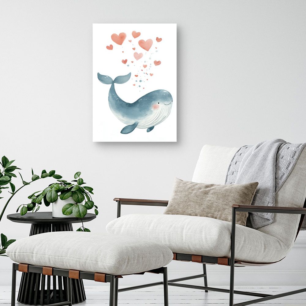 Tableau 'Baleine joueuse'