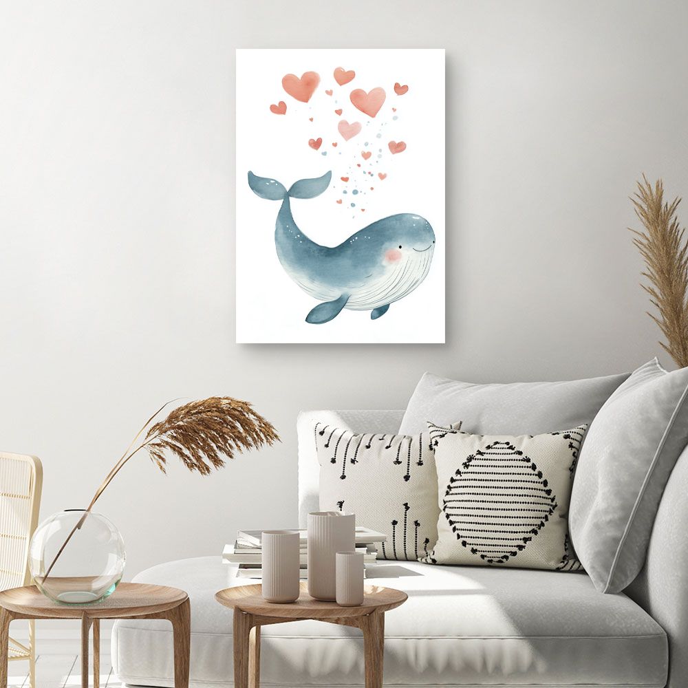 Tableau 'Baleine joueuse'