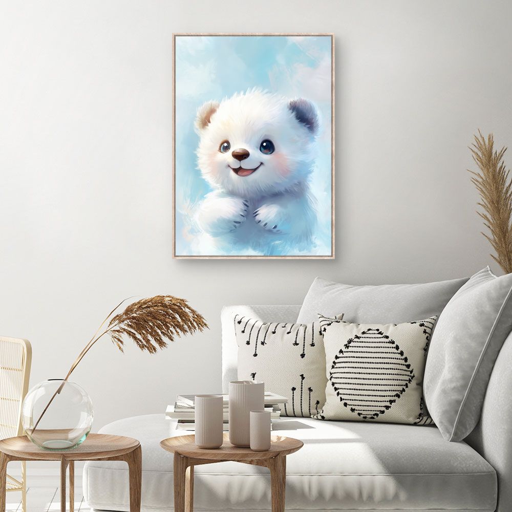 Tableau 'Ourson joyeux'