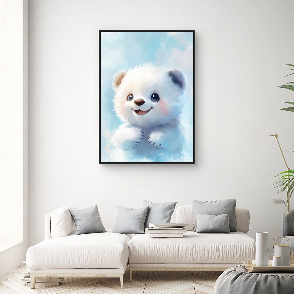 Tableau 'Ourson joyeux'