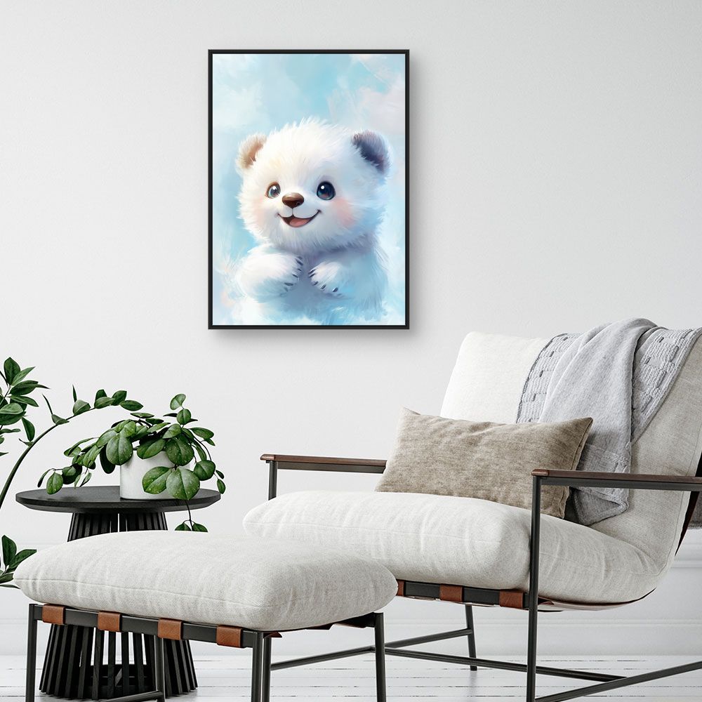 Tableau 'Ourson joyeux'