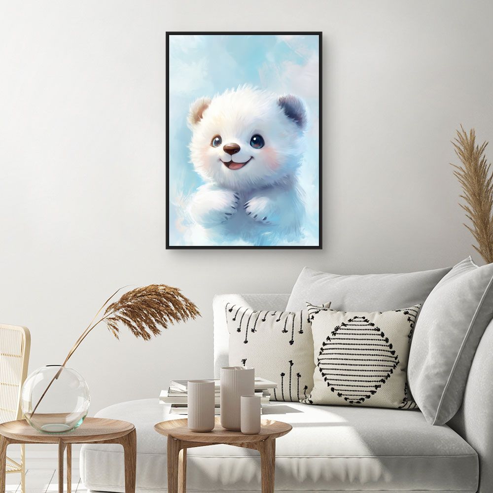 Tableau 'Ourson joyeux'