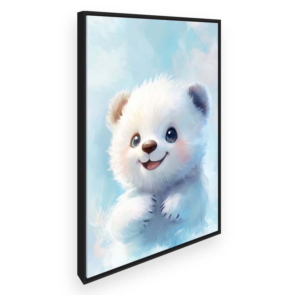 Tableau imprimé pour enfants 'Ourson joyeux'