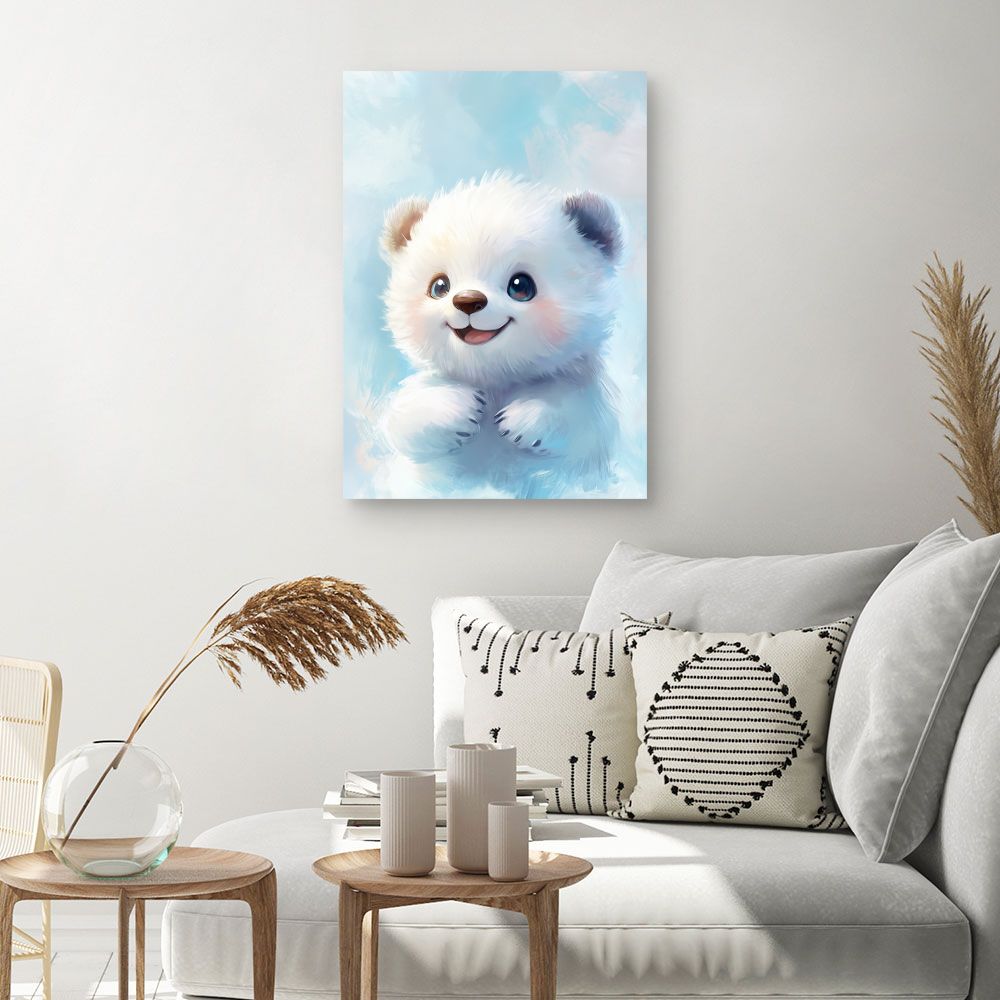 Tableau 'Ourson joyeux'