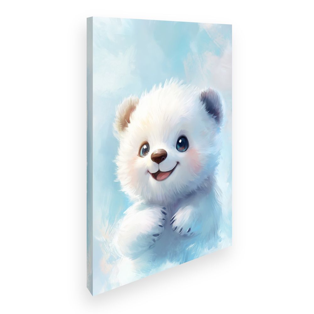 Tableau imprimé pour enfants 'Ourson joyeux'