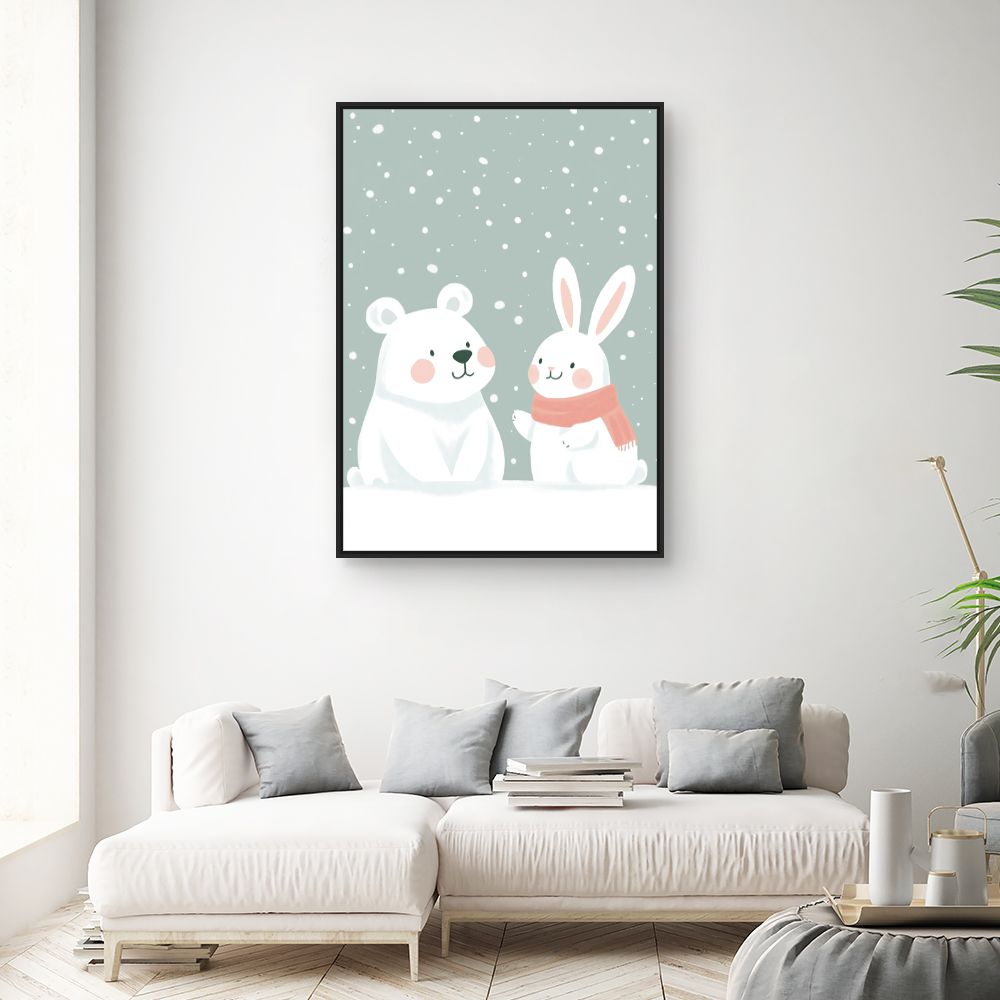 Tableau 'Amis hivernaux'