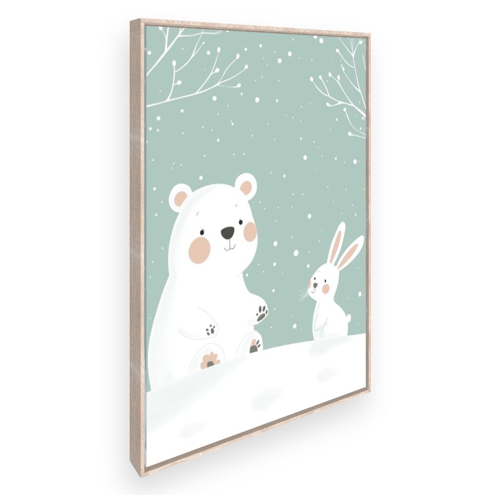 Tableau imprimé pour enfants 'Duo adorable'