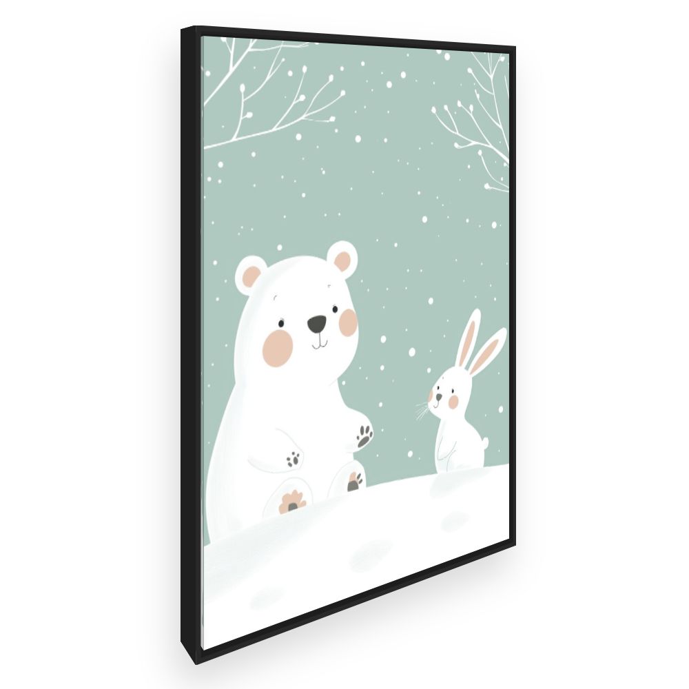 Tableau imprimé pour enfants 'Duo adorable'