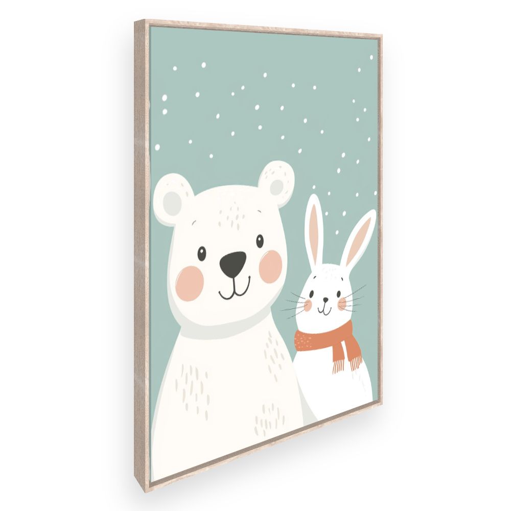 Tableau imprimé pour enfants 'Animaux adorables'