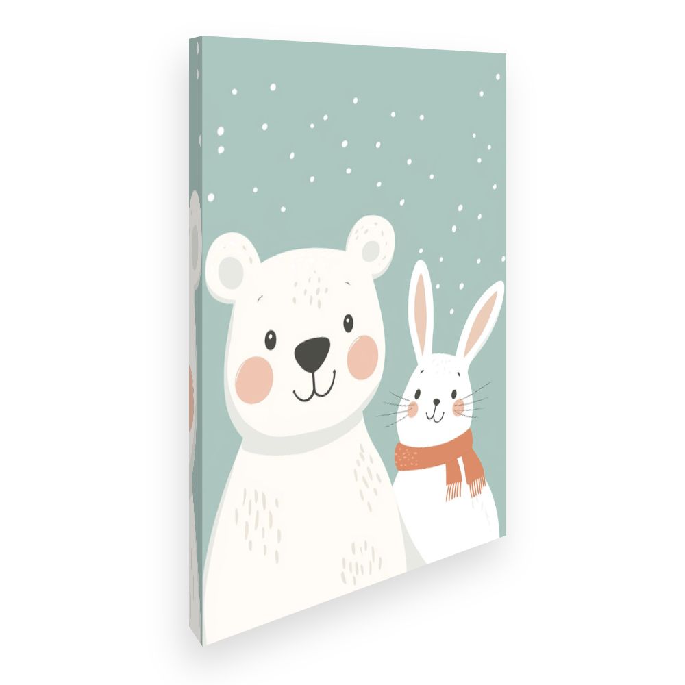 Tableau imprimé pour enfants 'Animaux adorables'