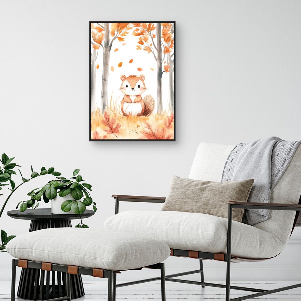 Tableau 'Écureuil automnal'