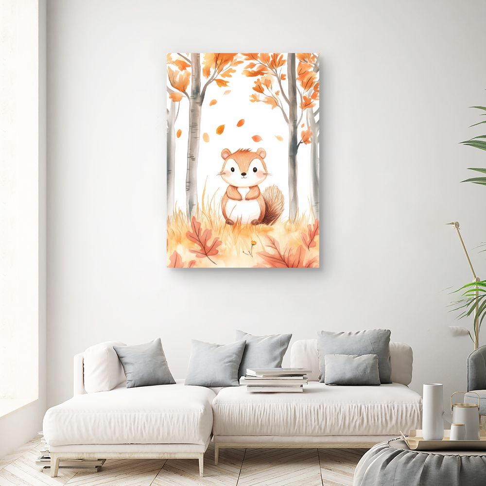 Tableau 'Écureuil automnal'