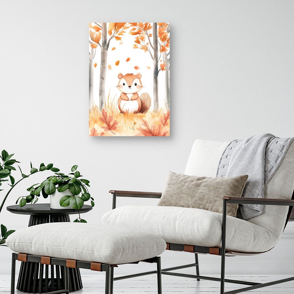 Tableau 'Écureuil automnal'
